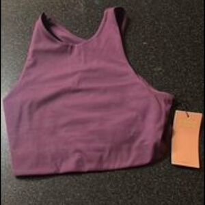 Girlfriend Collective sports bra and bike short set